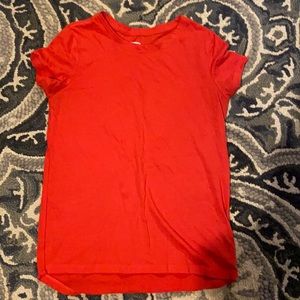 red tee shirt